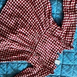 Perfect for occasion adorable checkered blouse